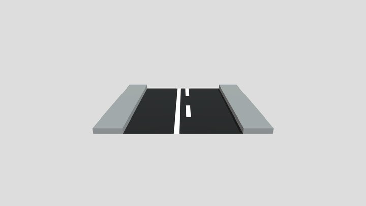 Strada doppia linea continua e trattegiata