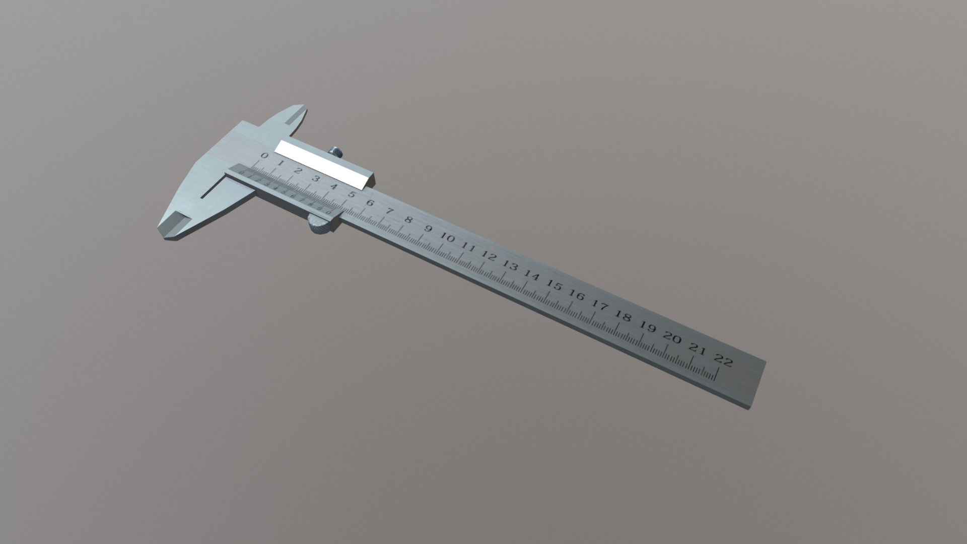 3D model Vernier Calipers - This is a 3D model of the Vernier Calipers. The 3D model is about a white and black object.