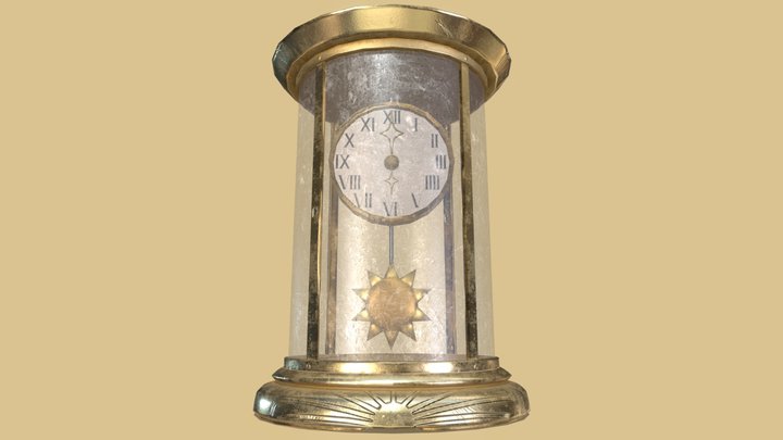 Mantel Clock 3D Model
