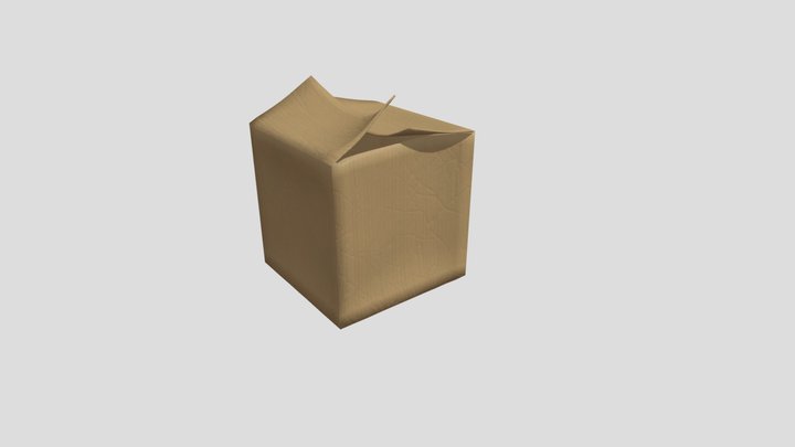 Cardboard box 3D Model