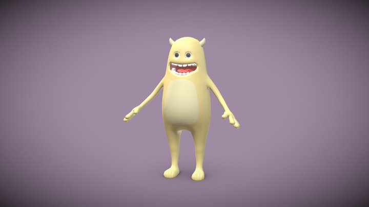 Cartoon Character 3D Model