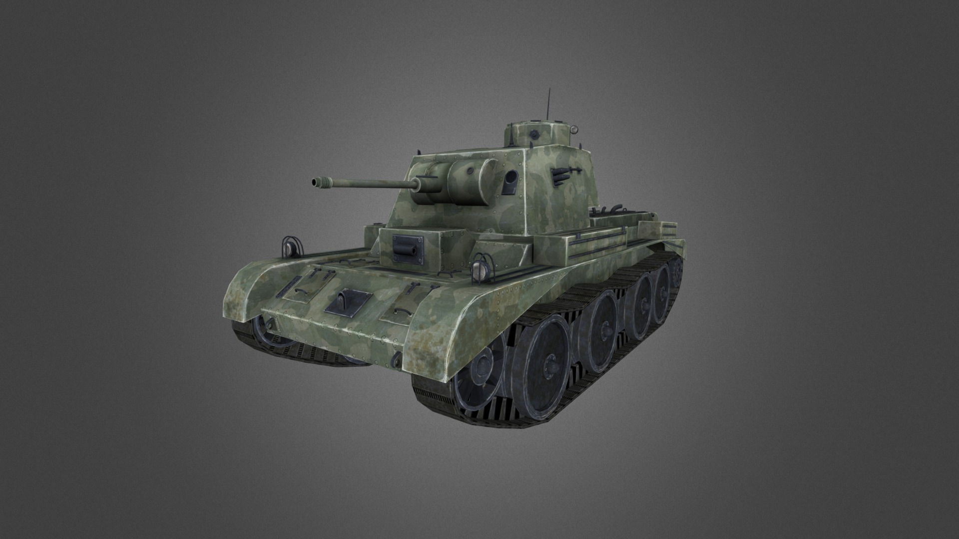 A13 Cruiser Mk I Tank - 3D model by CG Duck (@cg_duck) [f8d11b1 ...