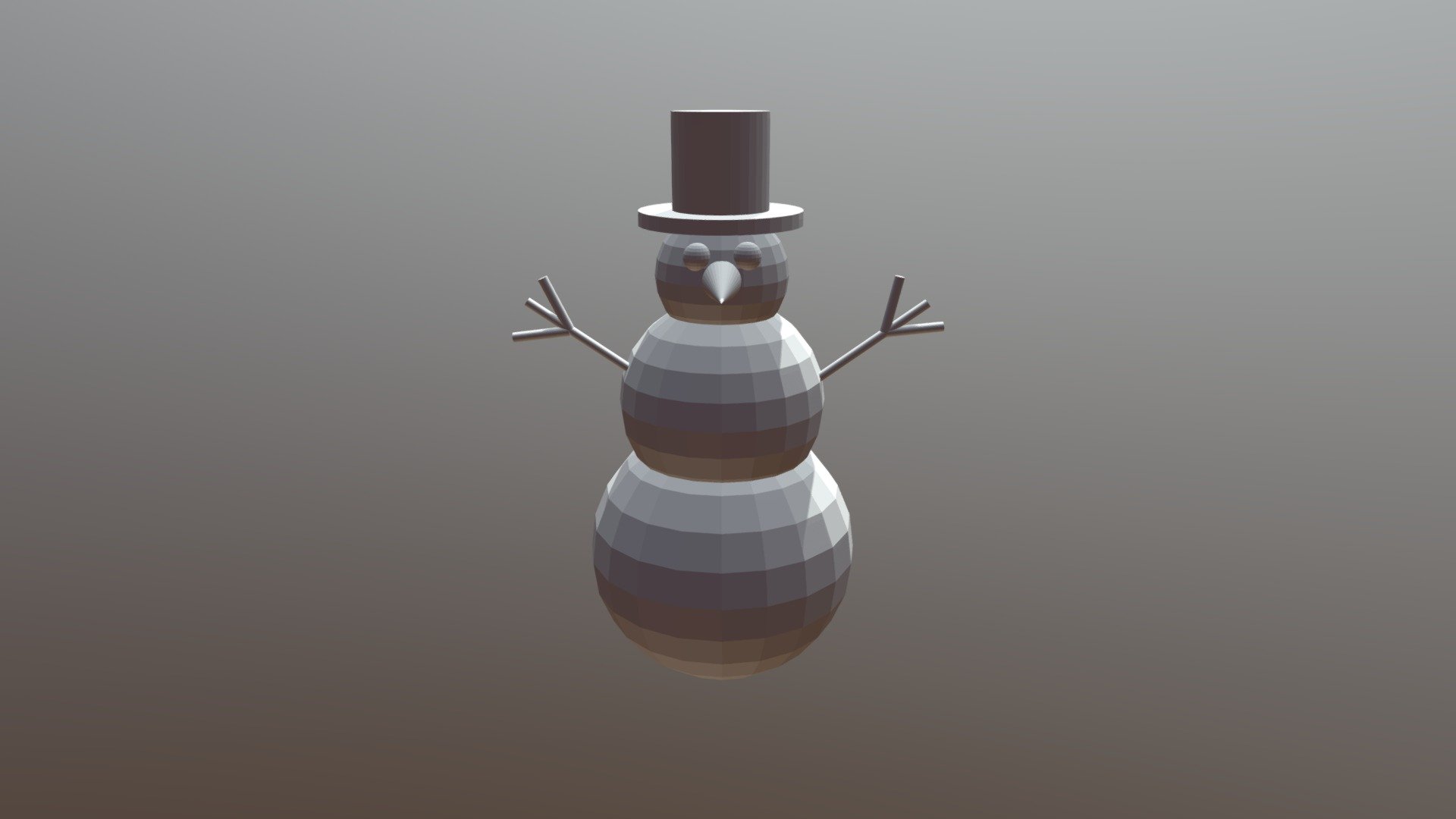 Снеговик - 3D model by me.net [f8d241b] - Sketchfab
