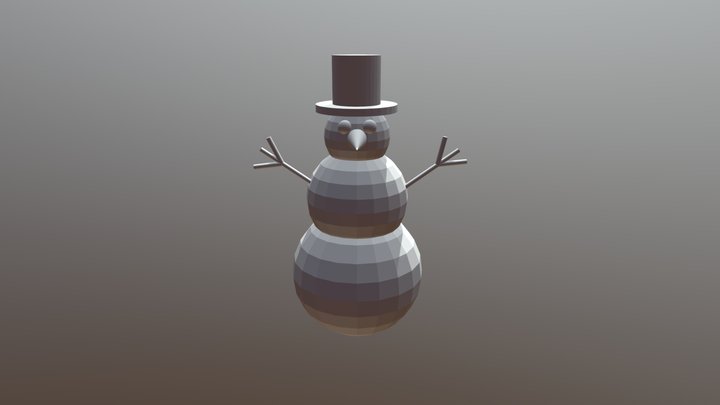 Снеговик 3D Model