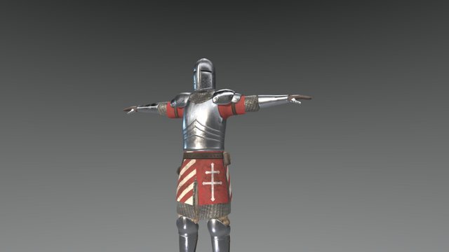 Medieval hungarian kngiht, 14-15th century 3D Model