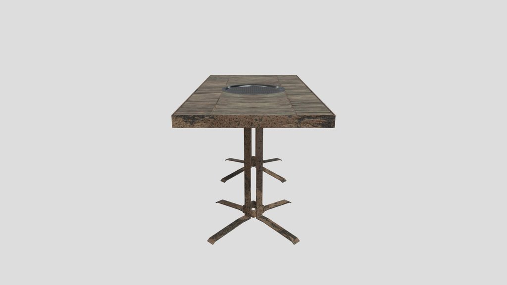 Wooden Table Grill