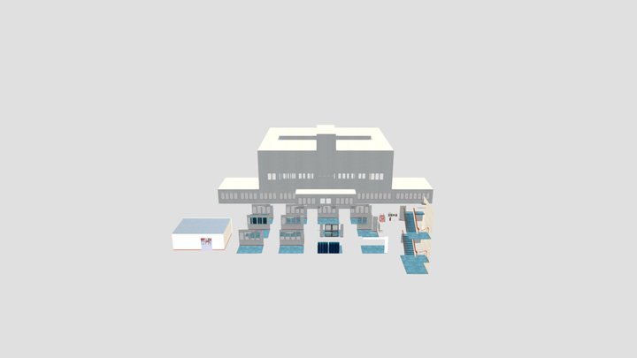 Entorno Instituto - Módulos 3D Model