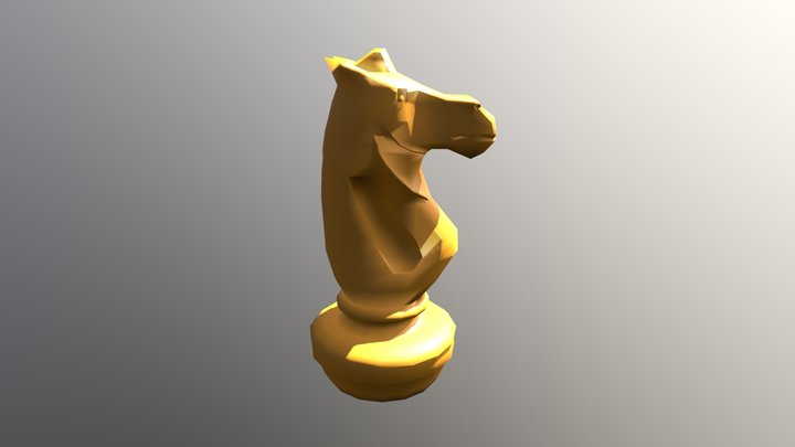 Chess Knight 3D Model