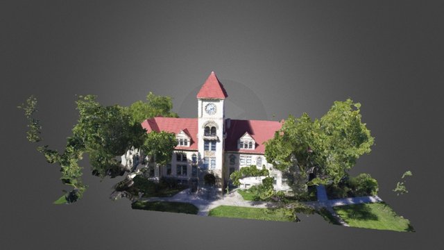 Memorial Hall Whitman College 3D Model