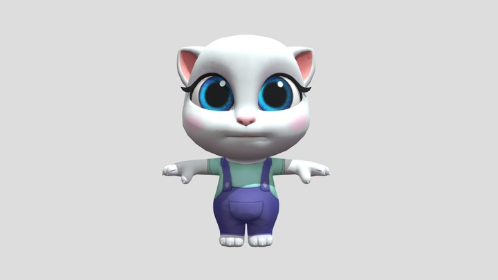 Tom Friends: Talking Angela (Farmer Outfit) 3D Model