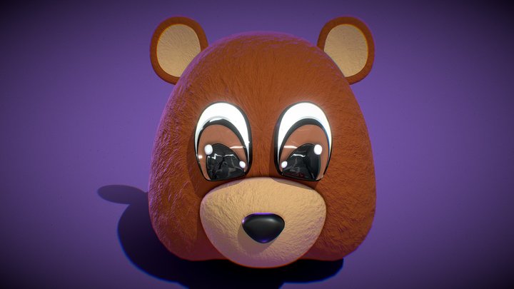Bear Toon Mask 3D Model