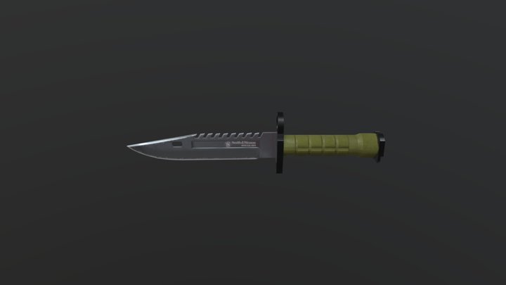 M9 Bayonet Knife A version 3D Model