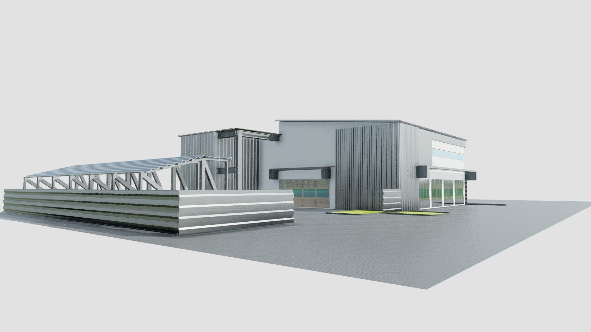 MODULAR SERVICES ENCLOSURE - 3D model by VertaScan [f8d7393] - Sketchfab