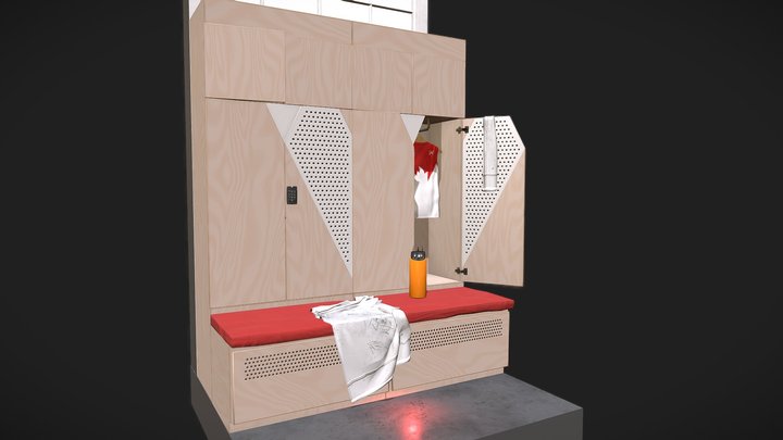 Swans Locker Room 3D Model