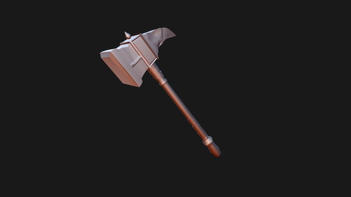 Medieval Hammer 3D Model