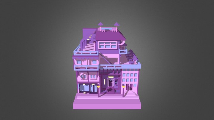 Game House Asset 3D Model