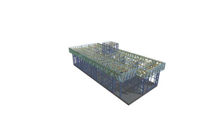Residência 130 m² em Light Steel Frame 3D Model
