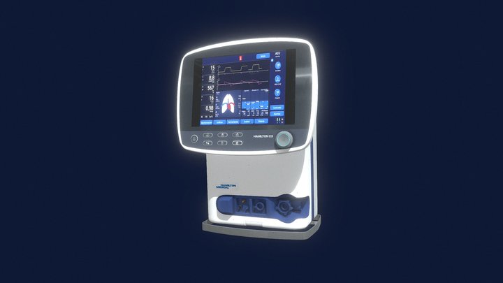 Hamilton Medical C3 3D Model