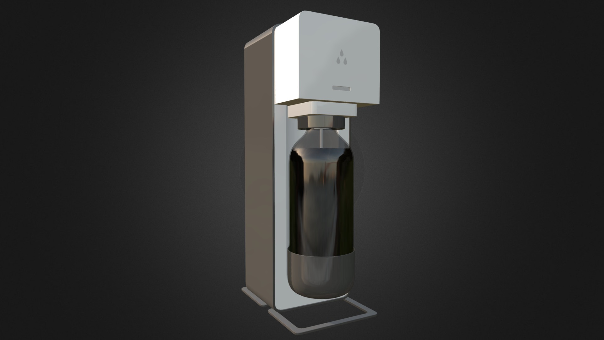 3D model Soda Syphon - This is a 3D model of the Soda Syphon. The 3D model is about a light bulb with a white top.