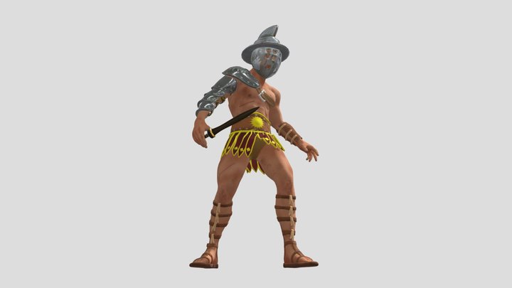 Gladiator from the Guildhall Arena 3D Model