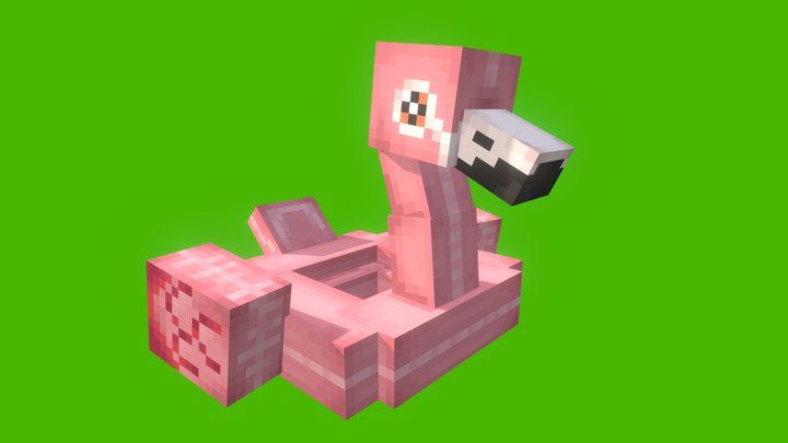 Inflatable Flamingo 3D Model