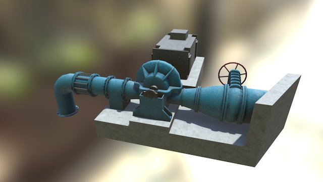 waterpump_full2_low22 3D Model