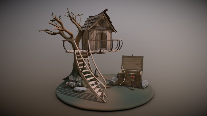 Legolas Treehouse 3D Model