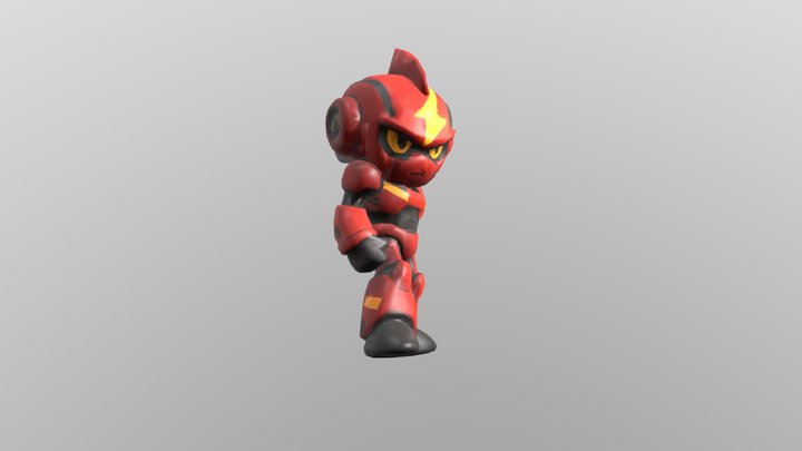 Dash-Type (BYTE) Robot –  Node Clash AR 3D Model