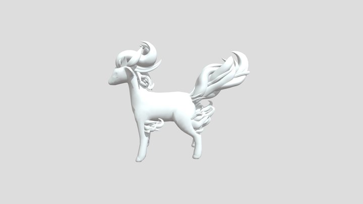 Ponyta Pokemon 3D Model