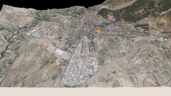 Mapa Jaén 3D 3D Model