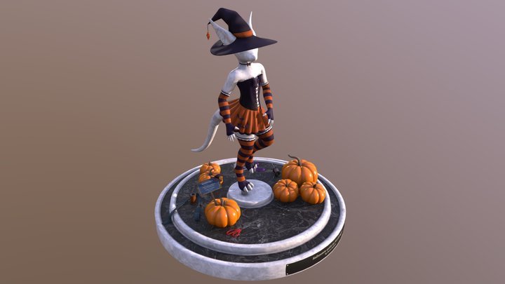 Halloween outfit for Nardoragon 3D Model