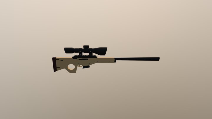 Fortnite Sniper 3D Model