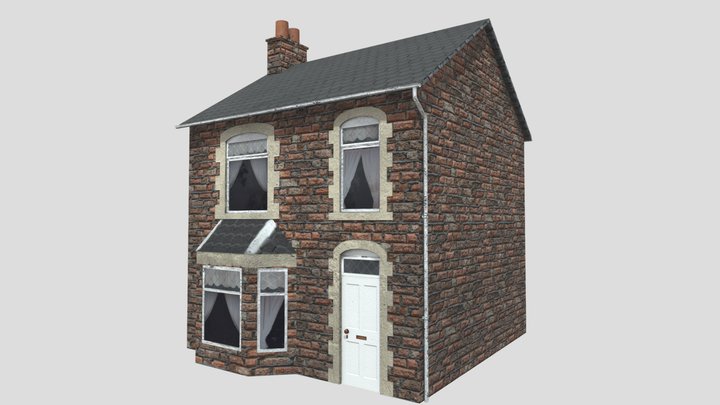 UK Brick House 2 3D Model