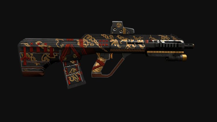 AUG A3 Samurai 3D Model