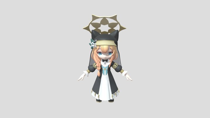 BlueArchive_Iochi-Mari 3D Model