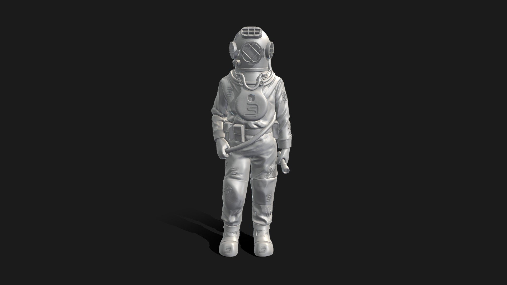 deep sea diver - 3D model by Alec M Smith (@alecmsmith) [f8e8075 ...