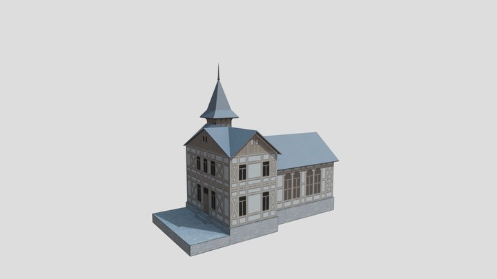 Stationsgebäude Lochmühle 3D Model