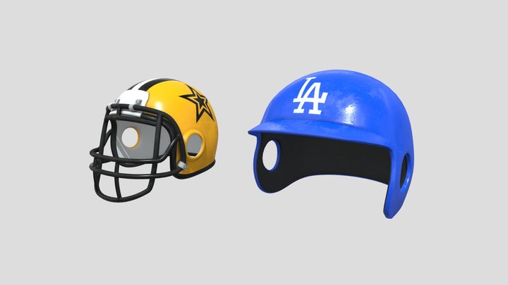 Football-Baseball 3D Model