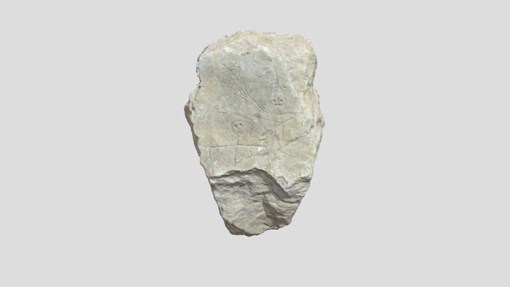 Kamen Sa Grafitima 3D Model