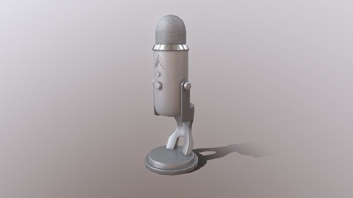Desk Microphone 3D Model