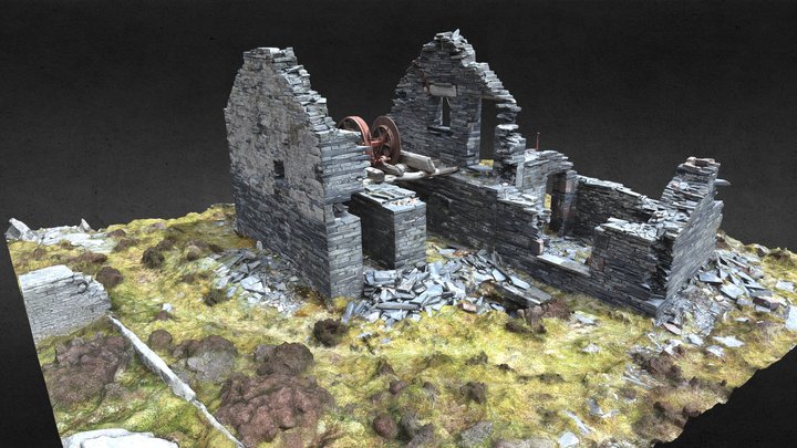 Diffwys Quarry Floor 6 Winding House 3D Model