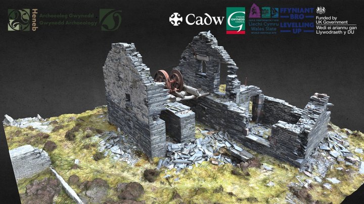 Diffwys Quarry Floor 6 Winding House 3D Model