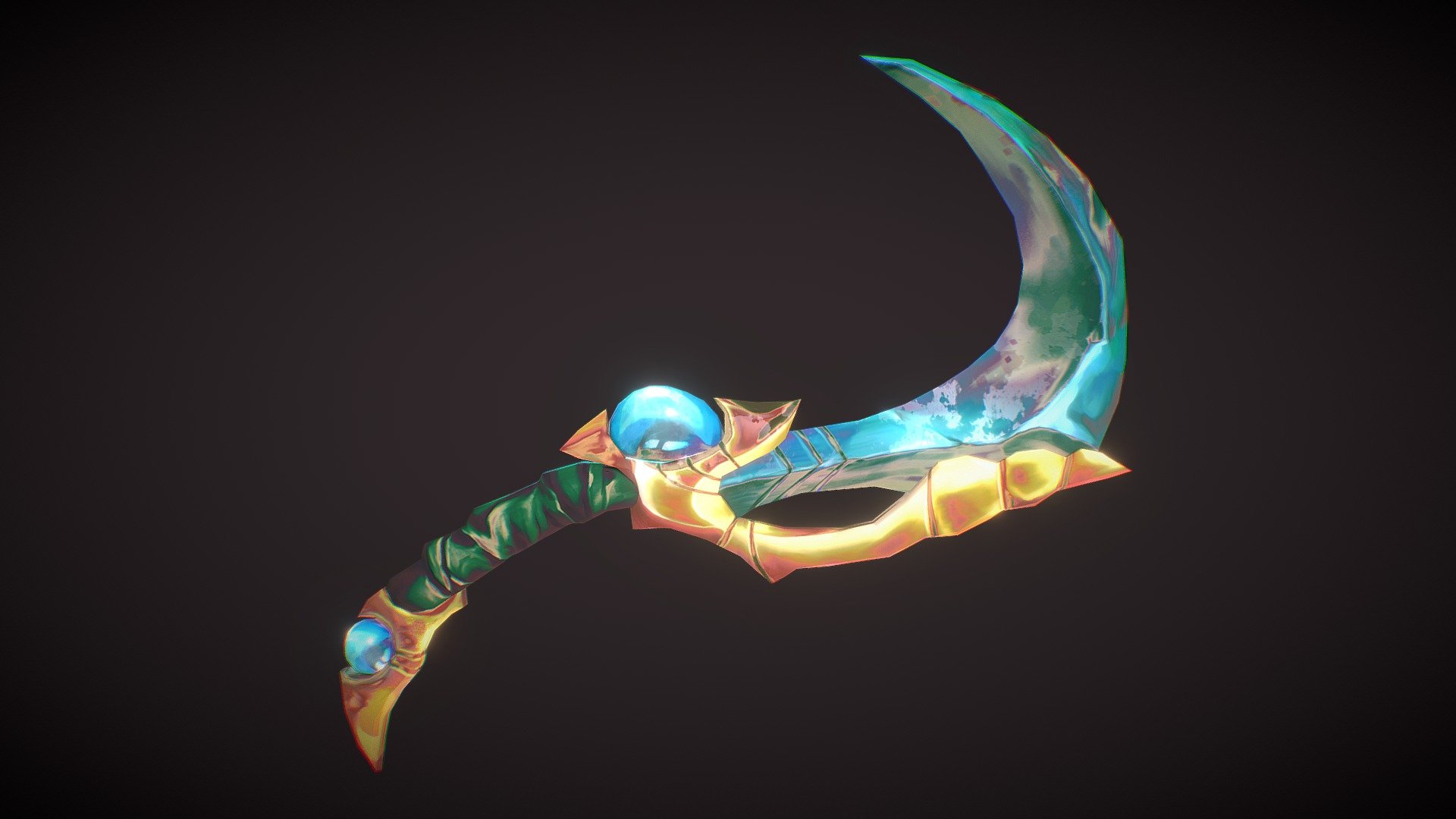 Waters of Life Sickle - 3D model by myochii [f8eb626] - Sketchfab