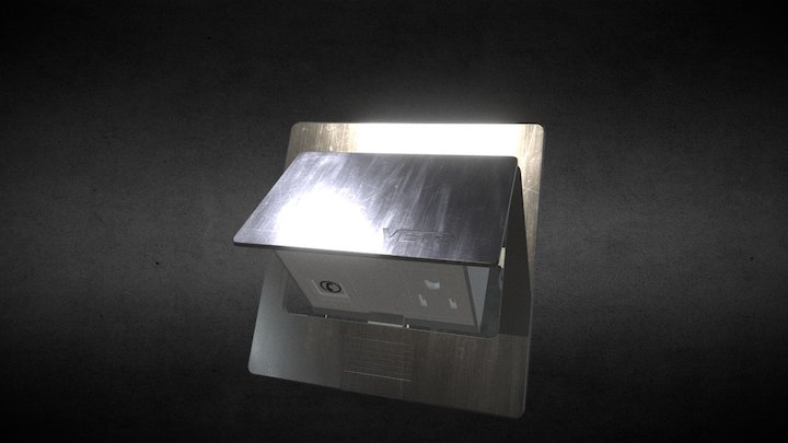 SOCKET  DE PISO 3D Model