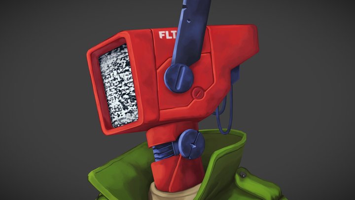 2.5D Robot FLT.sam 3D Model