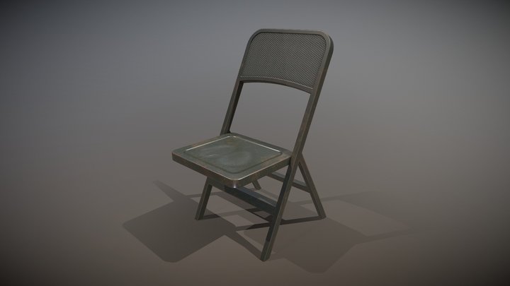 Old metal chair – Free 3D Model STL
