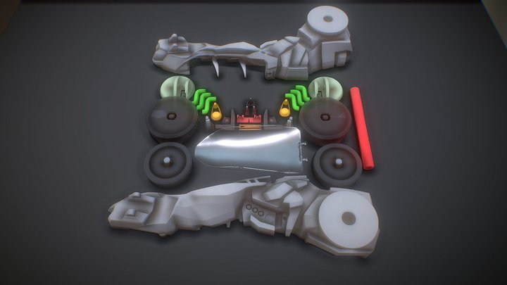 Futuristic Car for 3D-Printing – Modello 3D gratuito STL
