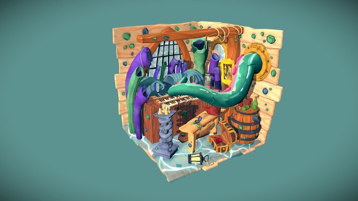 DAE Crib - The sinking Dutchman 3D Model