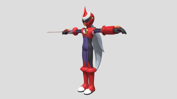 Blues.EXE/ProtoMan.EXE 3D Model