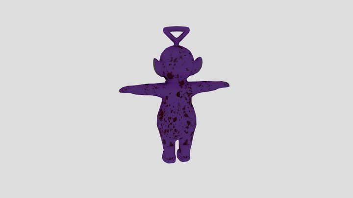Tinky_Winky_Icon_of_fear 3D Model